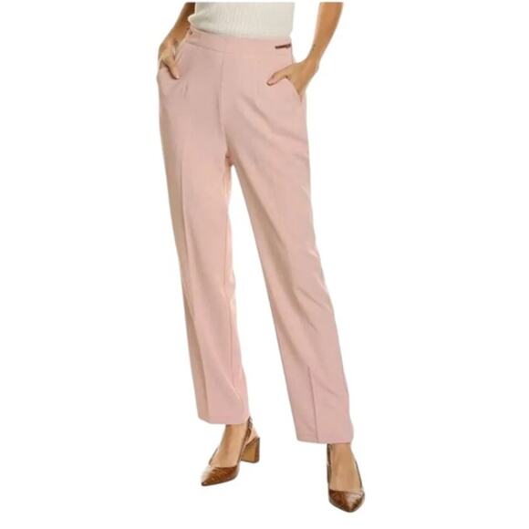 Area Stars Dusty Pink Everly Pleated High Rise Adjustable Slack Pants Medium NWT - Picture 1 of 13